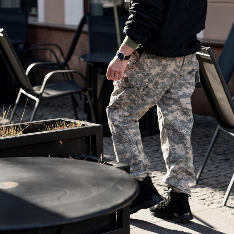 Pantalon de terrain militaire américain original Rip Stop ACU Digital Tiger Stripe Camo