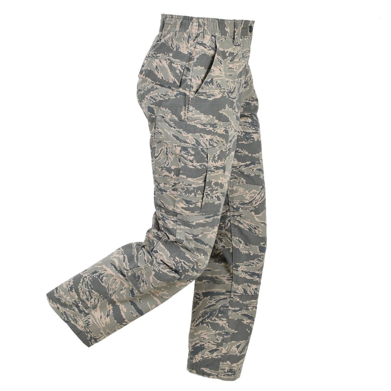 Pantalon de terrain militaire américain original pour femme Rip Stop ABU Digital Tiger Stripe Camo