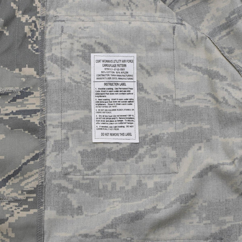 Veste d'uniforme militaire américain originale pour femme, camouflage à rayures tigrées numériques