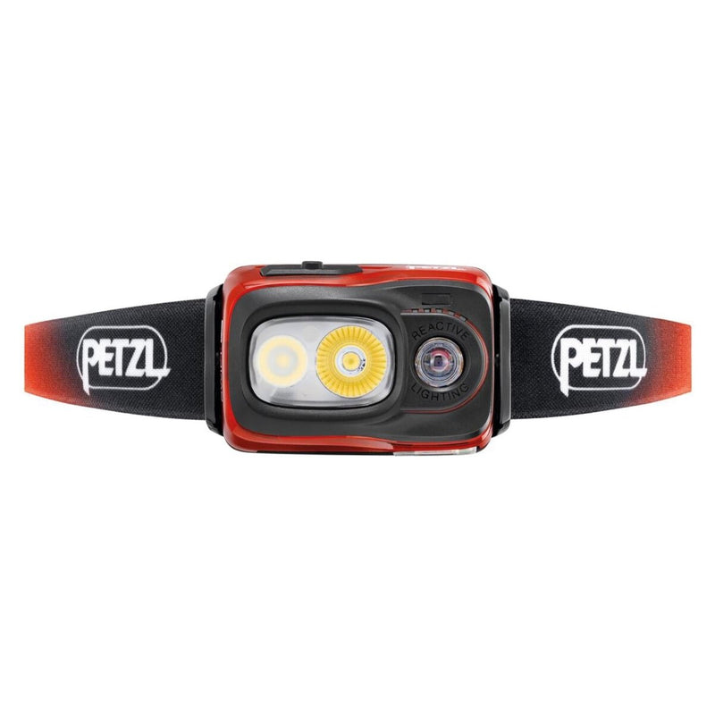 PETZL Swift RL Lampe frontale 1100 lumens rechargeable et résistante à l'eau Orange