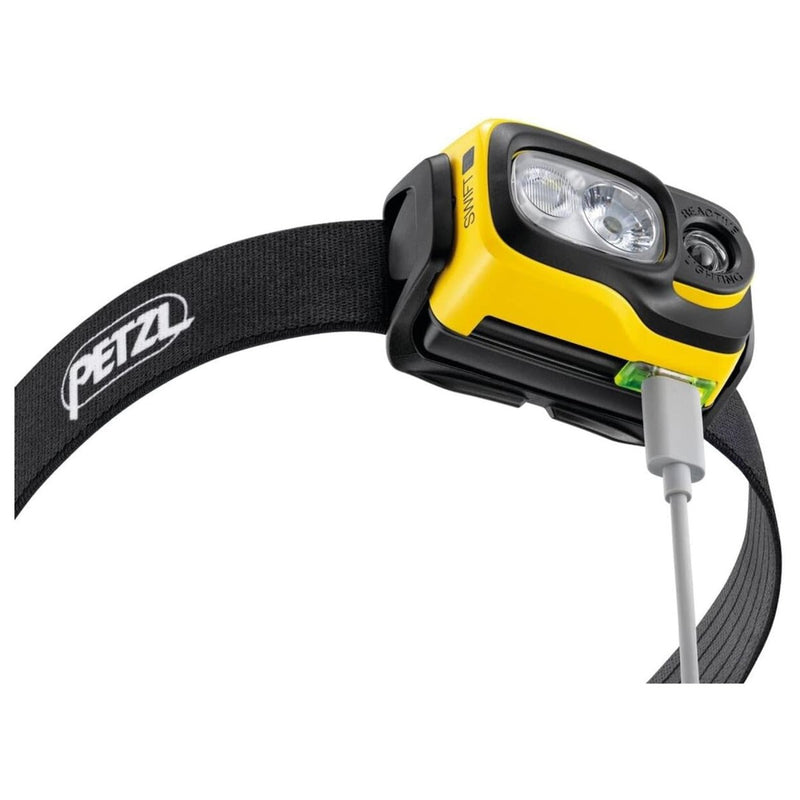 PETZL Swift RL Lampe frontale 1100 lumens rechargeable résistante à l'eau Jaune