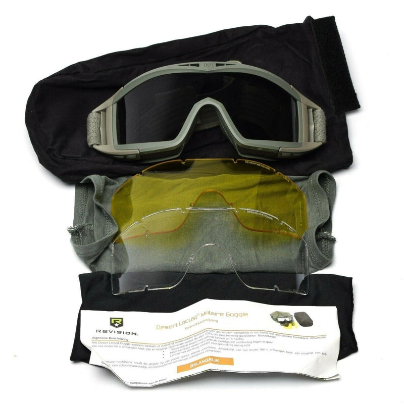 Lunettes de protection anti-criquets du désert Révision Lunettes APEL à usage militaire balistique Foliage