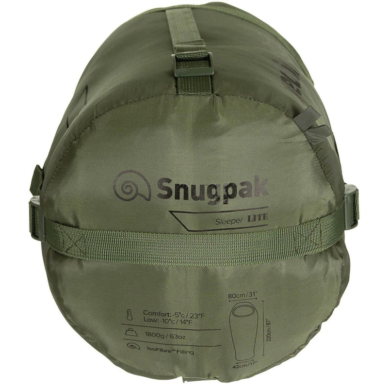 Sac de couchage Snugpak Sleeper Lite Remplissage IsoFibre Transport facile OD Vert