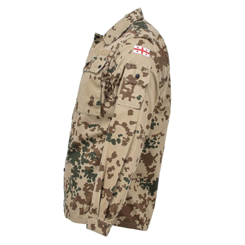 Field blouse tactical original Georgian military tropentarn camouflage Georgian flag on each arm workwear outdoor