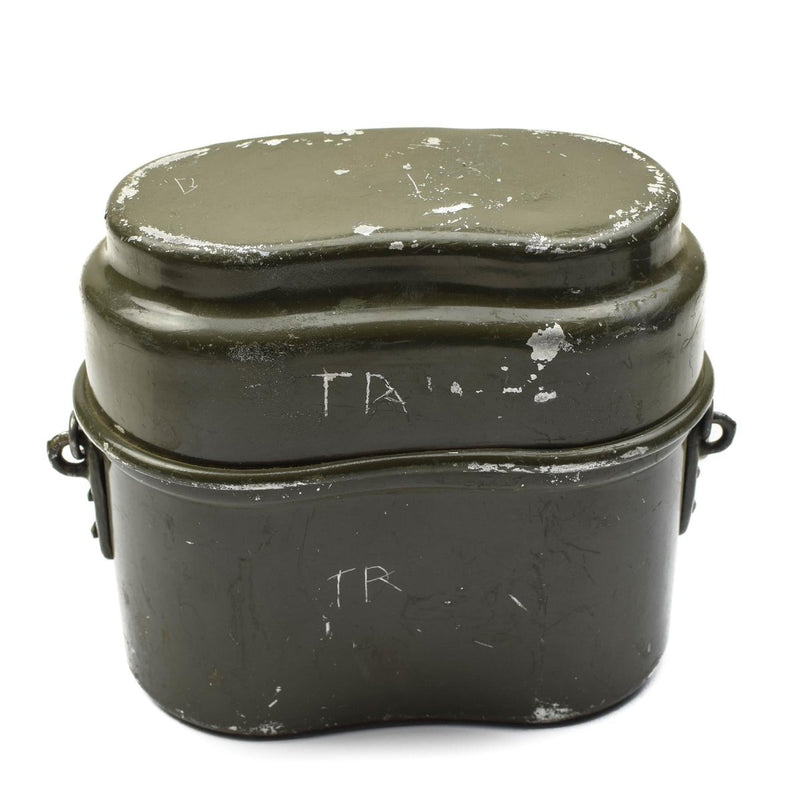 Genuine Hungarian Army mess kit aluminium military bowler pot 2pcs set