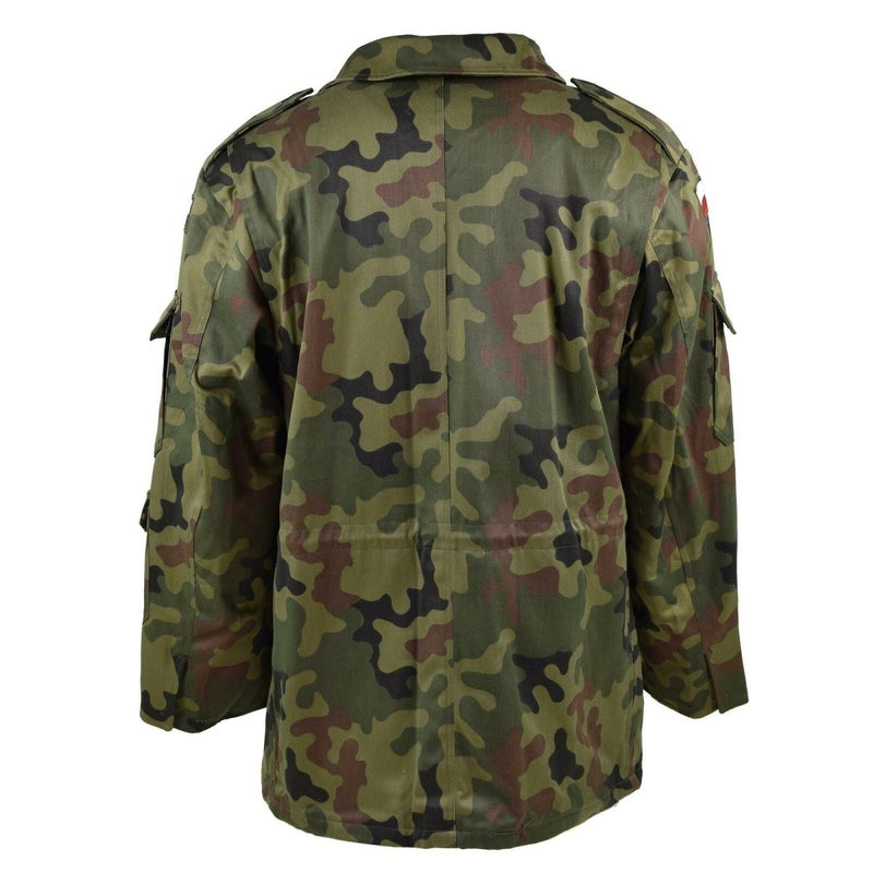 Polish army parka panther camouflage military combat BDU adjustable waist vintage jacket