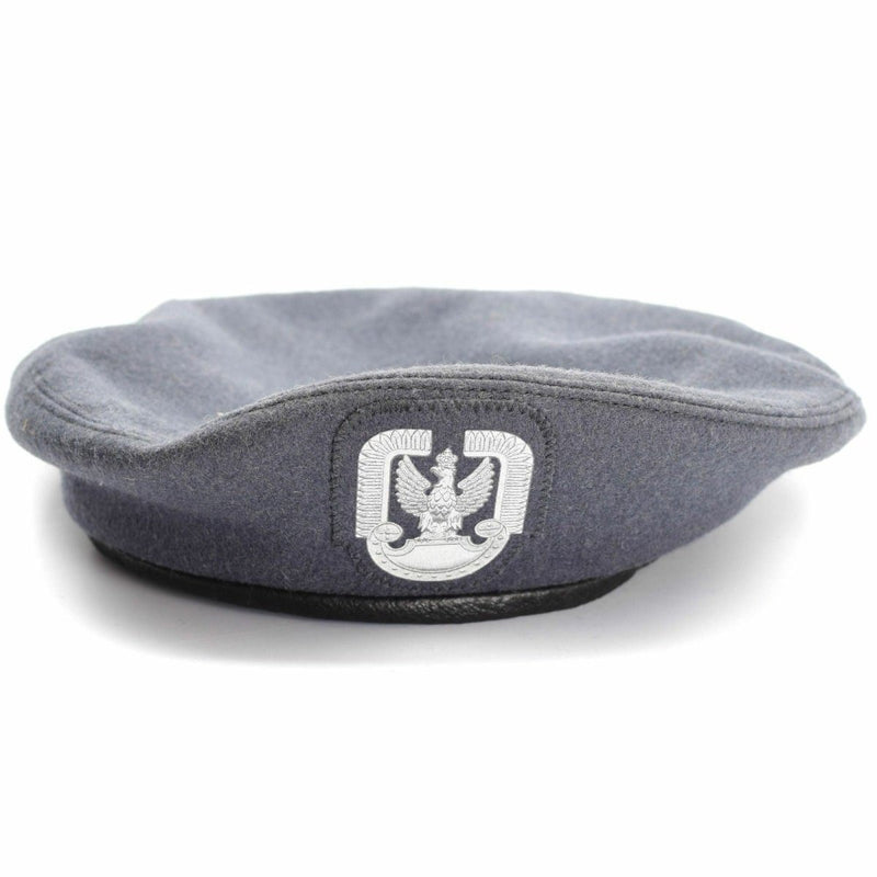 Genuine Polish military army Paratrooper's Beret grey Polish air forces sweatband strap for prefect fit polish emlem