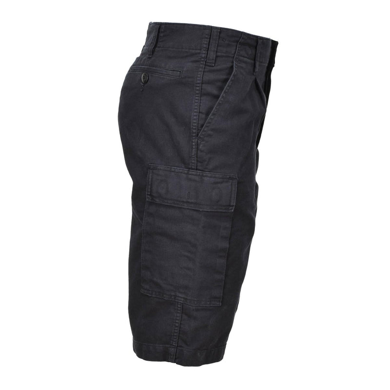 Leo Kohler military personnel bermuda shorts knee-length hiking black outdoor activewear shorts