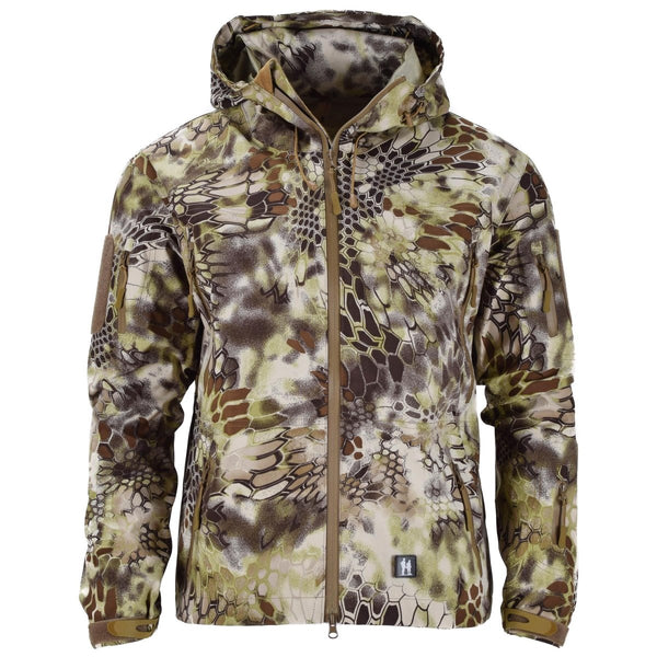 Mil-Tec Brand Jacket Hard-shell Waterproof hooded Men Rain jacket Gear MANDRA® Camo Men's wear elasticated two zipped pockets