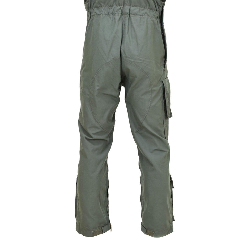 Czech Army bib pants flame-resistant aramid military surplus trousers reinforced seat