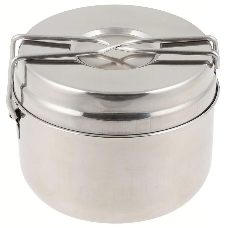 Original Czech Army stainless steel mess tin set camping outdoor cooking set pot pan compact