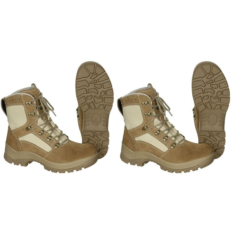 khaki color military boots