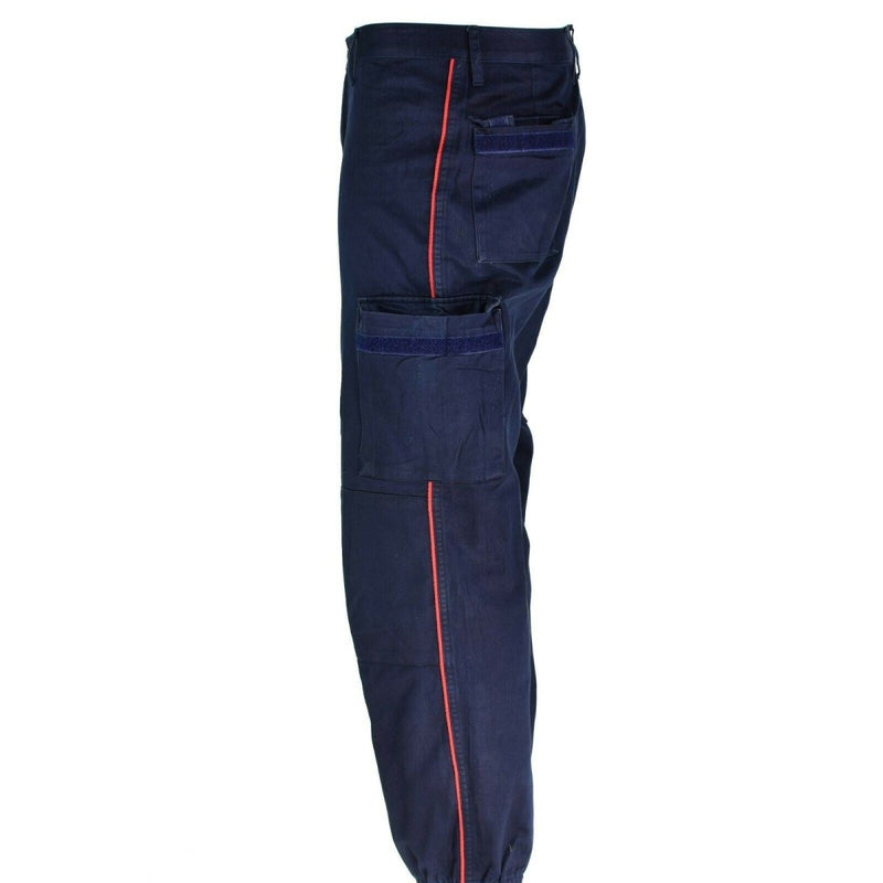 Original Italian police carabinieri pants blue officer law enforcement casual travel work wear trousers